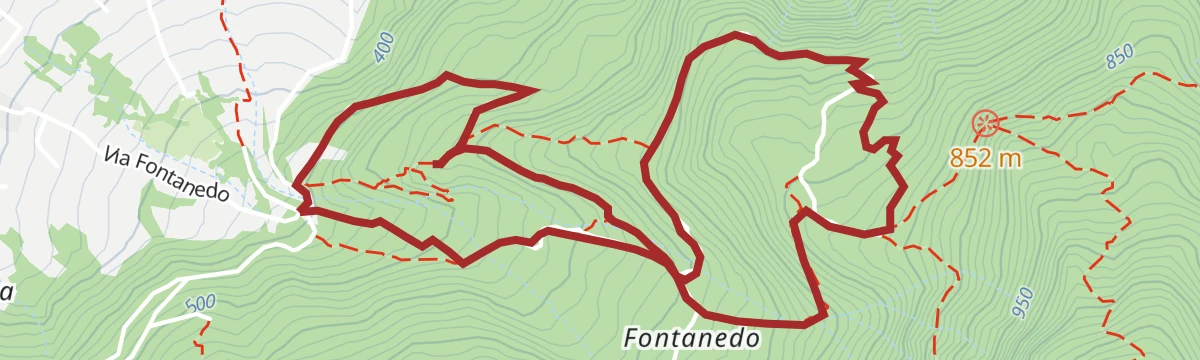 Route map: Doppio anello a Fontanedo